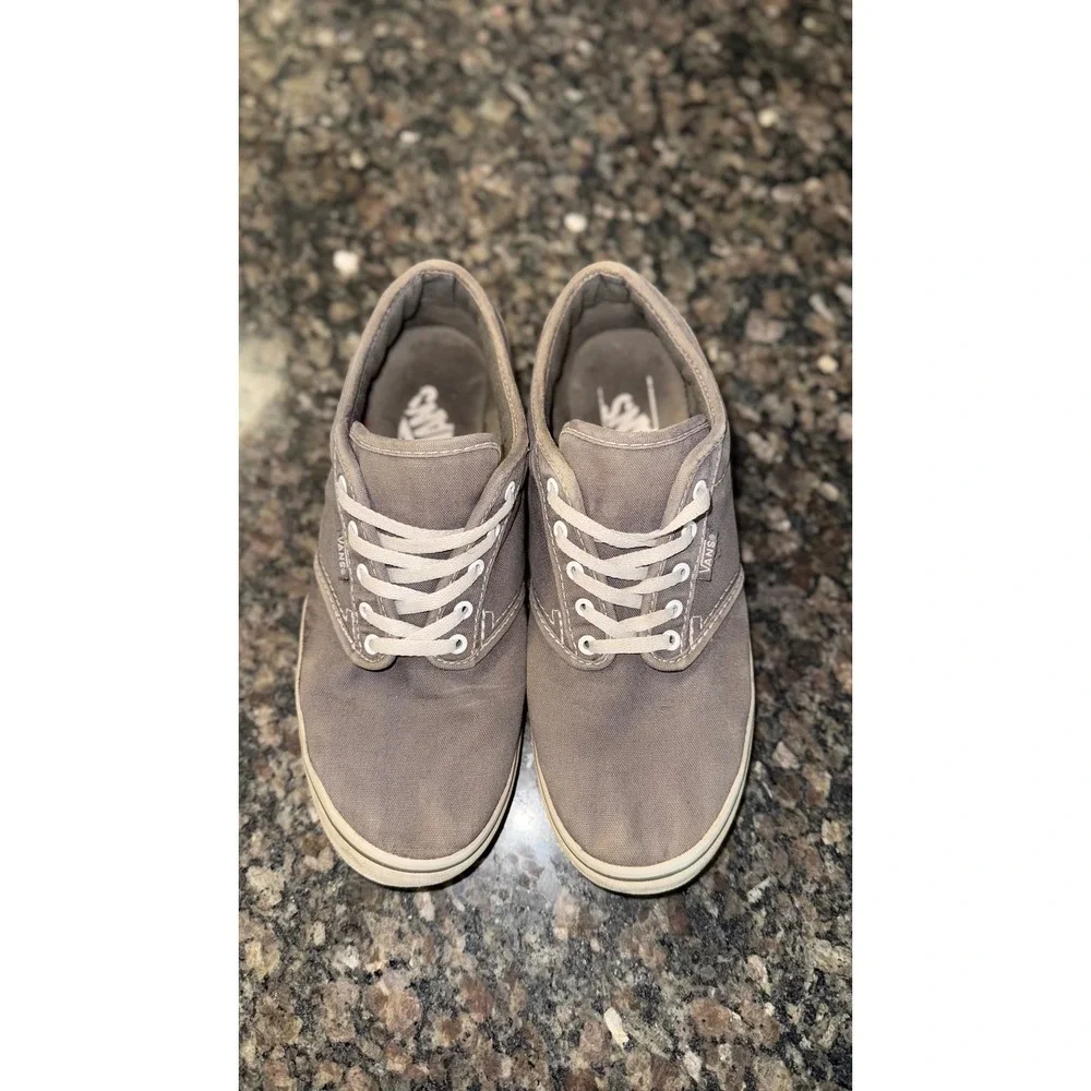 Vans Atwood Low Gray Canvas Skate Shoes Womens 7.5 Sneakers